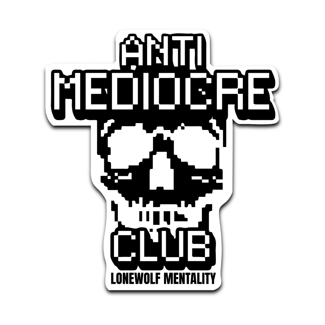 ANTI-MEDIOCRE CLUB SKELETON STICKER