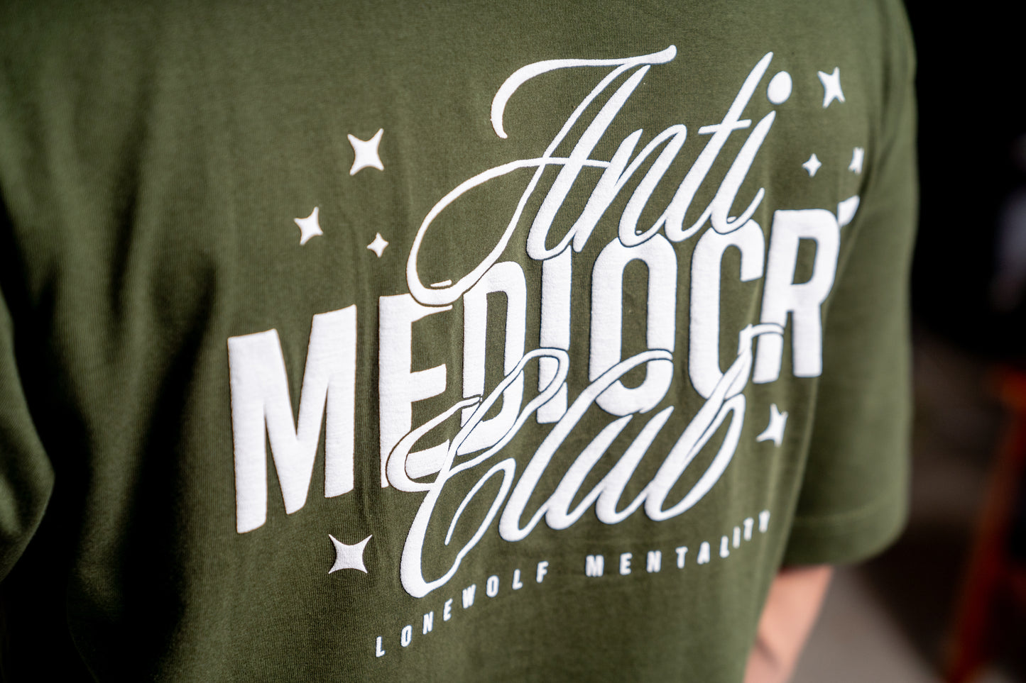 ANTI-MEDIOCRE CLUB OVERSIZED TEE BRONZE GREEN