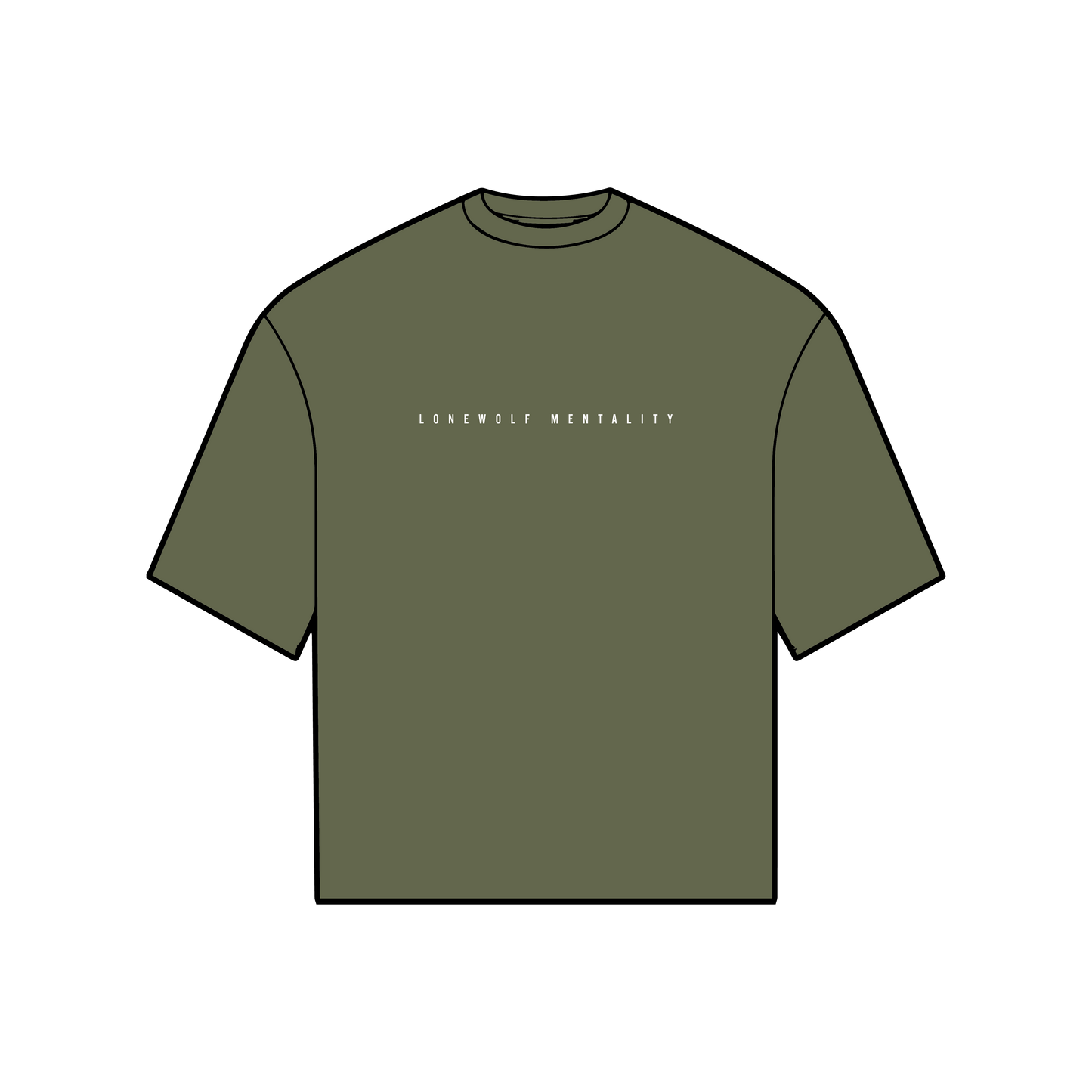 ANTI-MEDIOCRE CLUB OVERSIZED TEE BRONZE GREEN